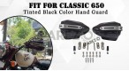 Fit For Royal Enfield Classic 650 Tinted Black Color Hand Guard - SPAREZO
